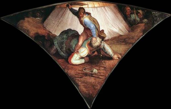 Michelangelo Buonarroti David and Goliath oil painting picture